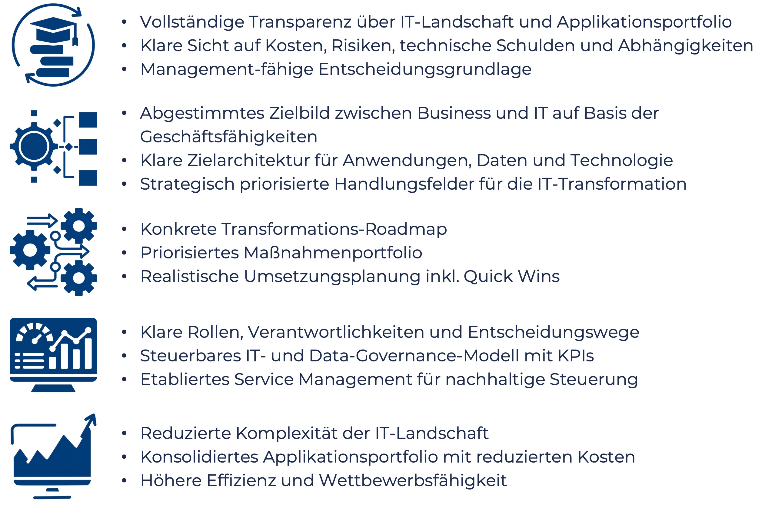 Vorgehensmodell IT Management zur Reduzierung der IT-Kosten und Steigerung der Effizienz